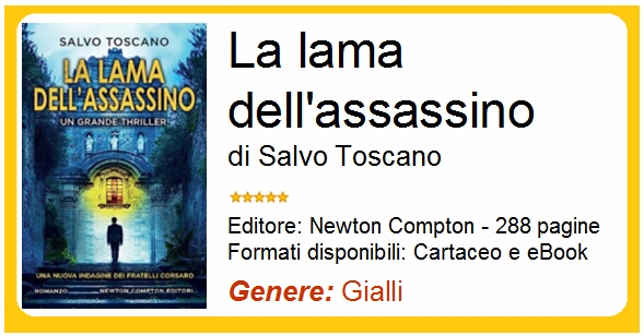 La lama dell'assassino di Salvo Toscano, recensione del libro